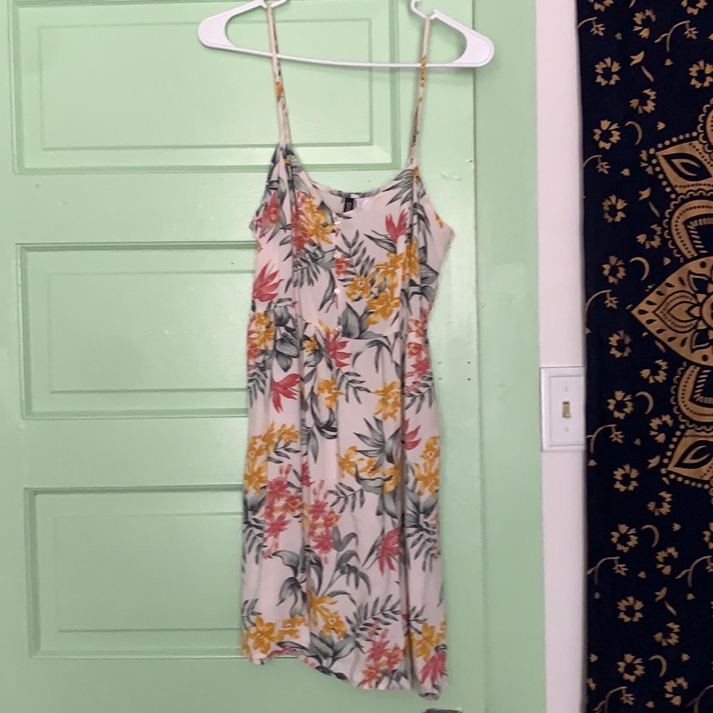 Floral print mini dress